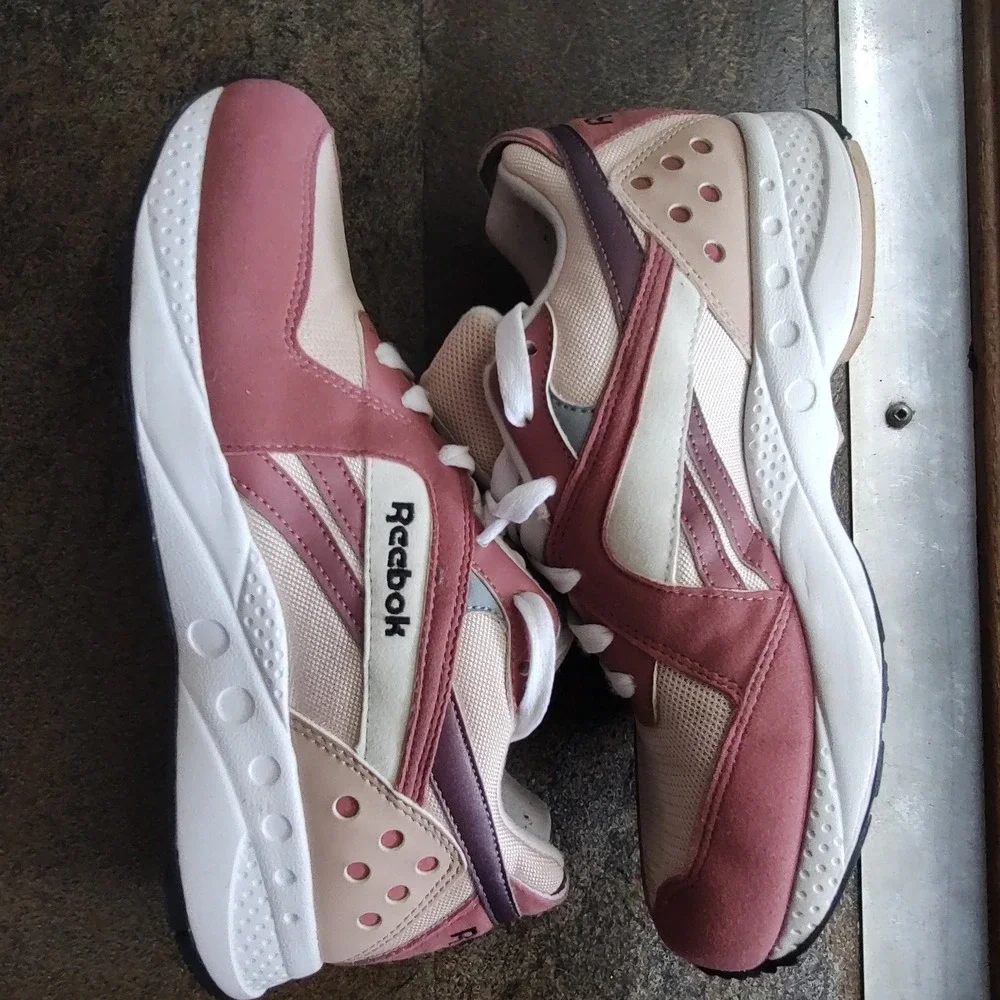 Reebok‎ Royal Bridge 3 Women's Chunky Sneakers Pink Cream DV8338 Lifestyle Shoes